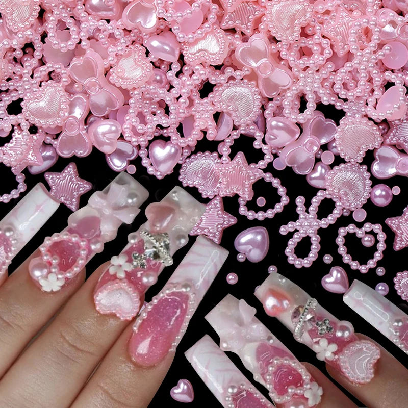 100PCS Mixed Designs 3D Acrylic Nail Art Kits