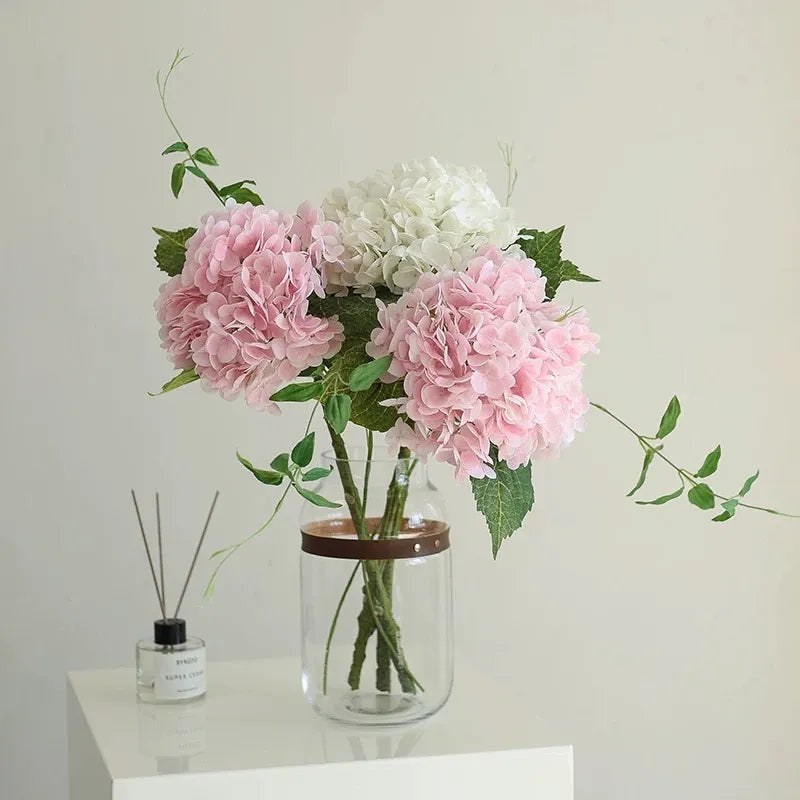 Artificial Pink Hydrangea Flowers
