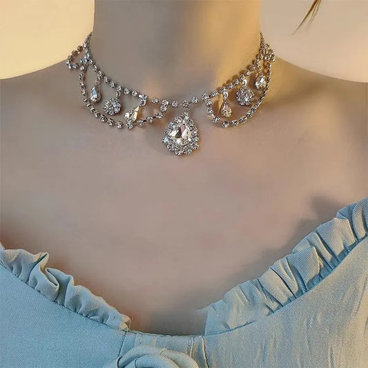 Luxury Crystal Choker Necklace