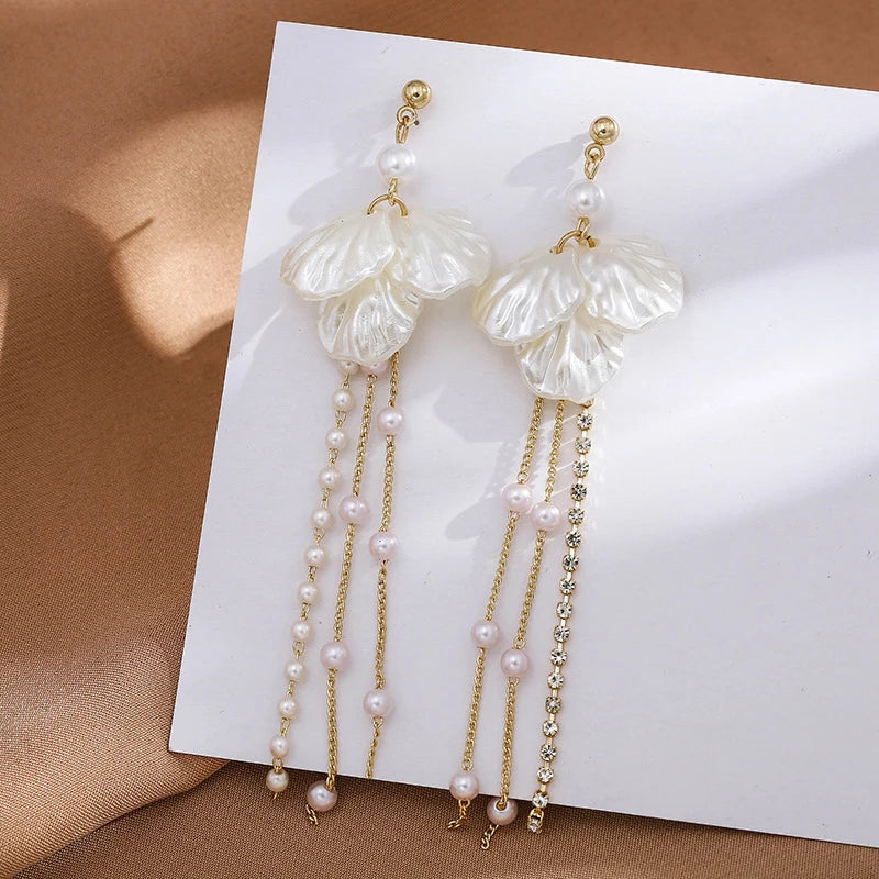 Pearl Flower Earrings