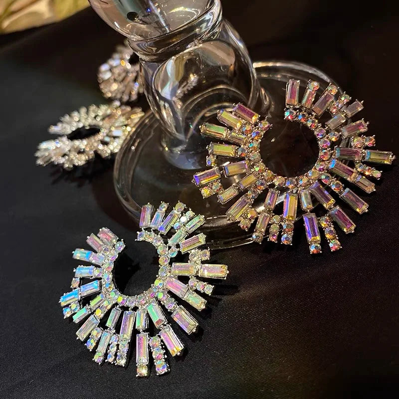 Luxury Exaggerated Crystal Earrings