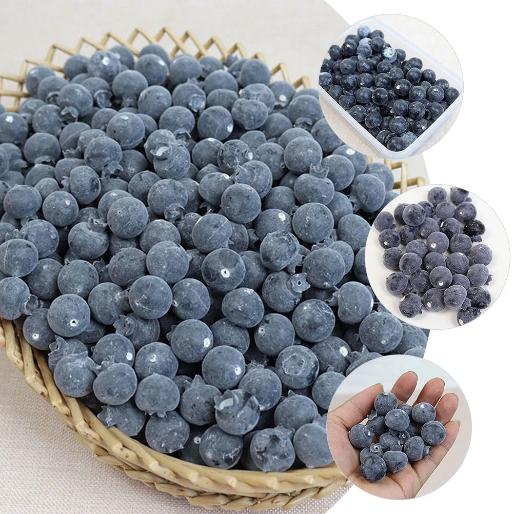 50 Pcs Simulation Blueberry Props