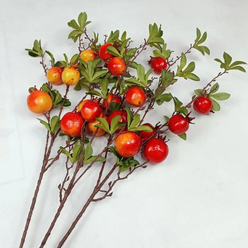 Artificial Pomegranate Fruit Branch