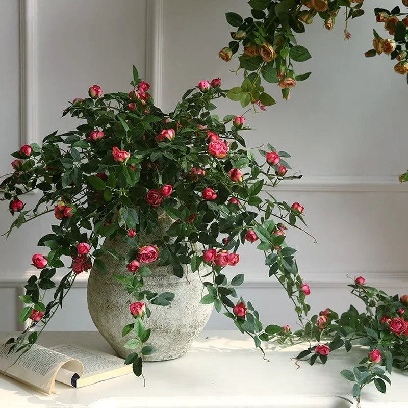 Hanging Vine Artificial Rose Flowers