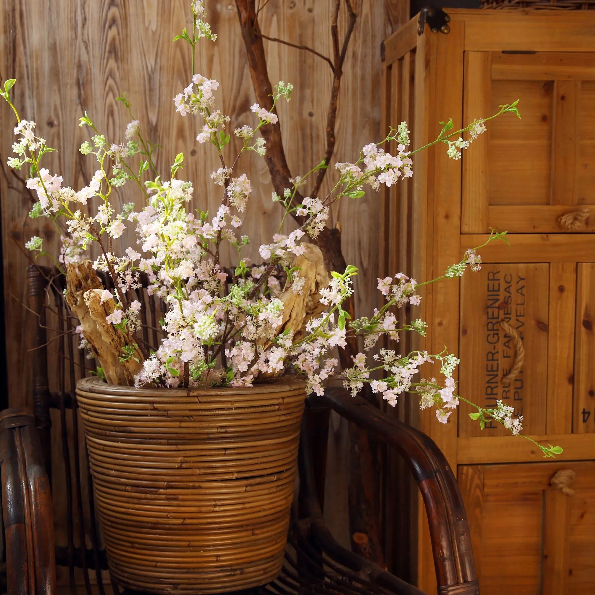 Artificial Snow Willow Flowers