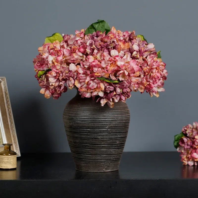 Scorched Edge Artificial Hydrangea Bouquet