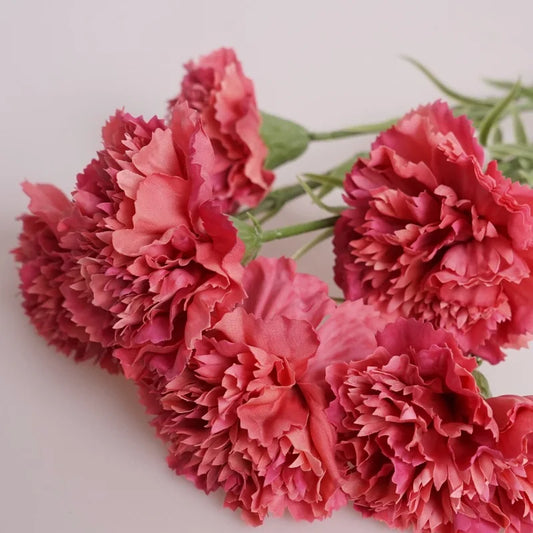 10Pcs High-end Carnation Artificial Flowers