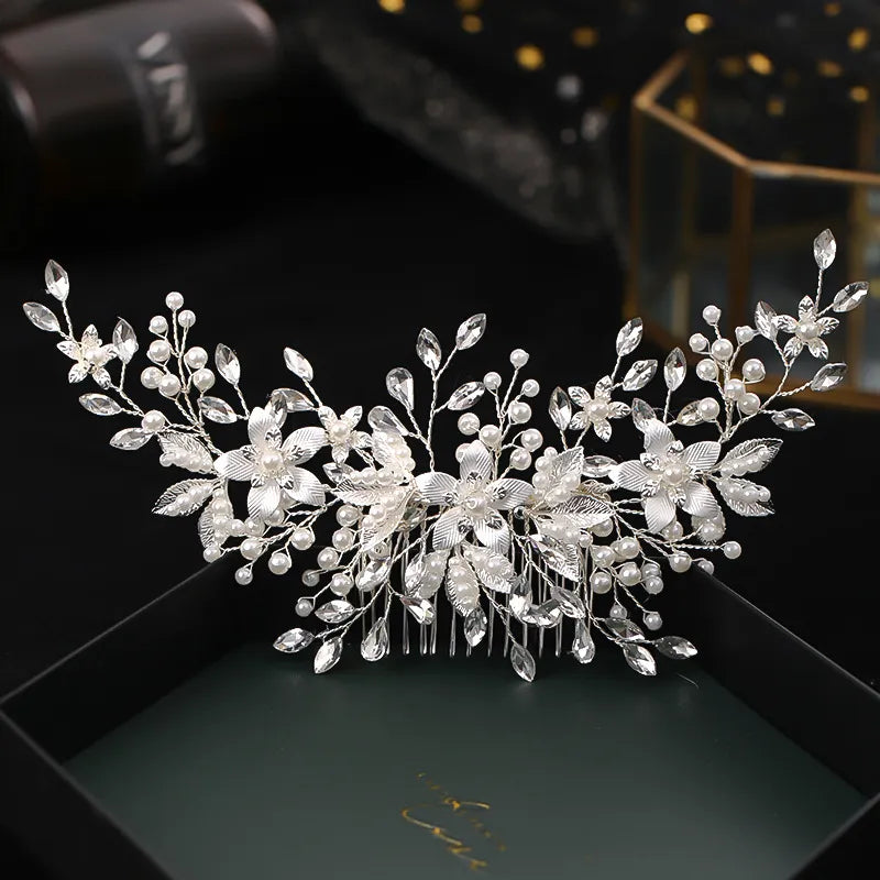 Handmade Floral Bridal Hair Pin