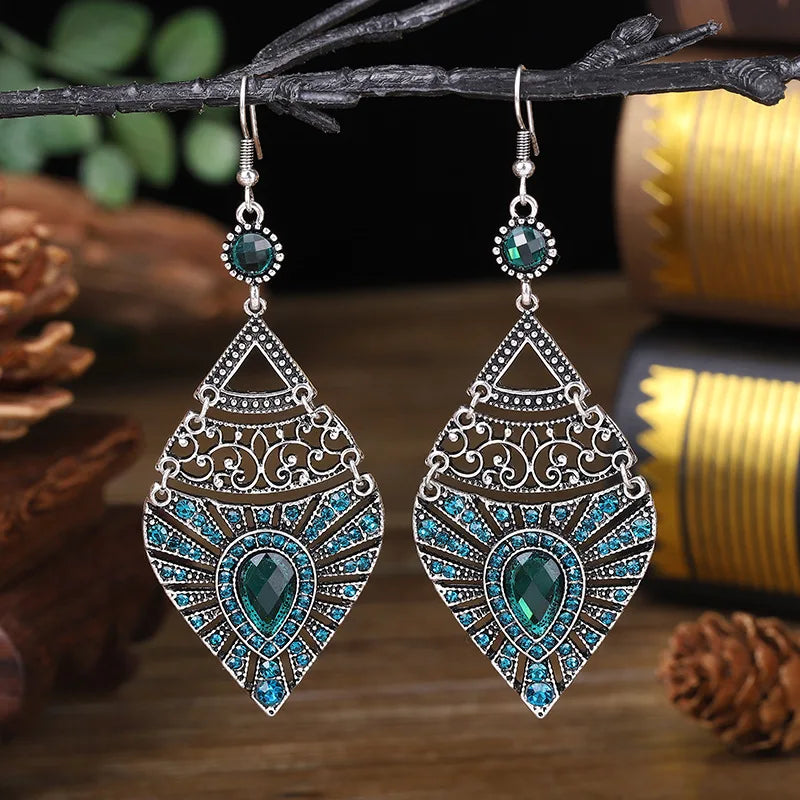 Bohemian Long Water Drop Earrings