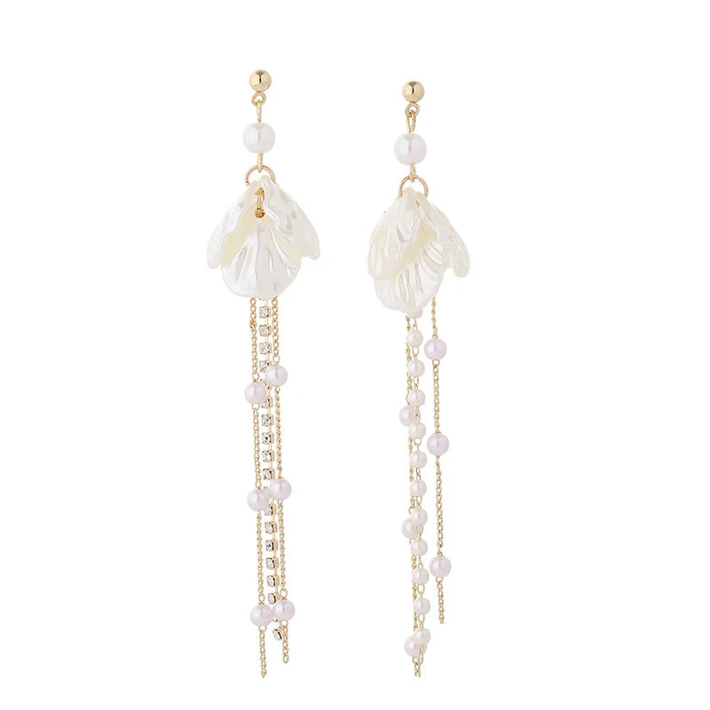 Pearl Flower Earrings