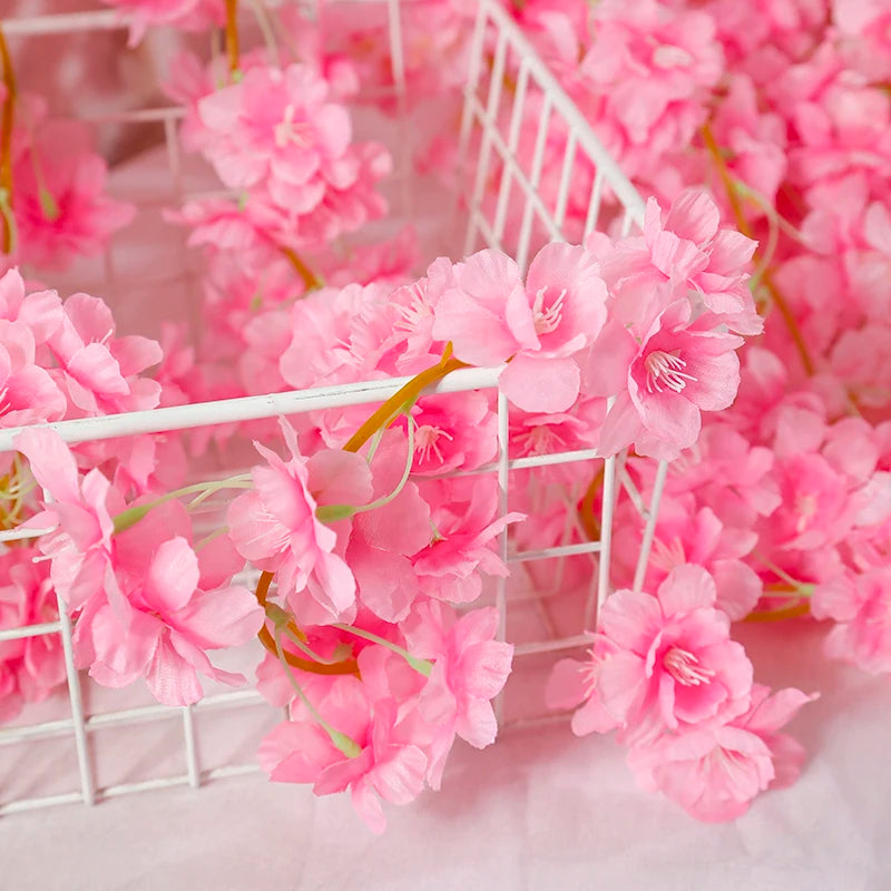 135 Flower Silk Artificial Cherry Blossom Garland