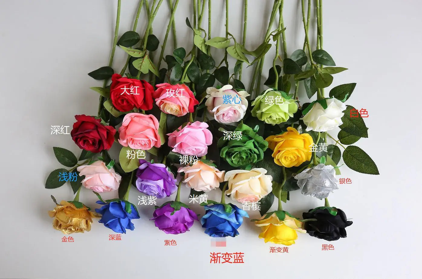 10pcs/lot Bulk Artificial Roses