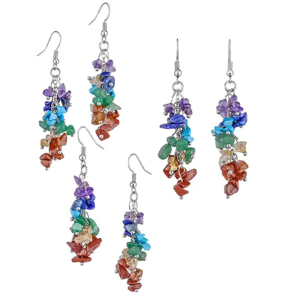 Amethyst Grape Bunch Earrings