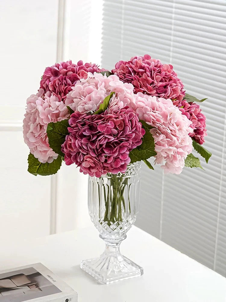 Artificial Pink Hydrangea Flowers