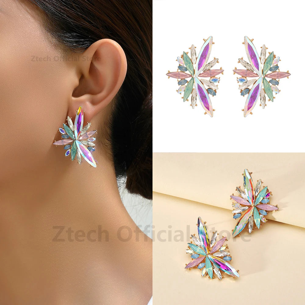 Elegant Colorful Geometry Earrings