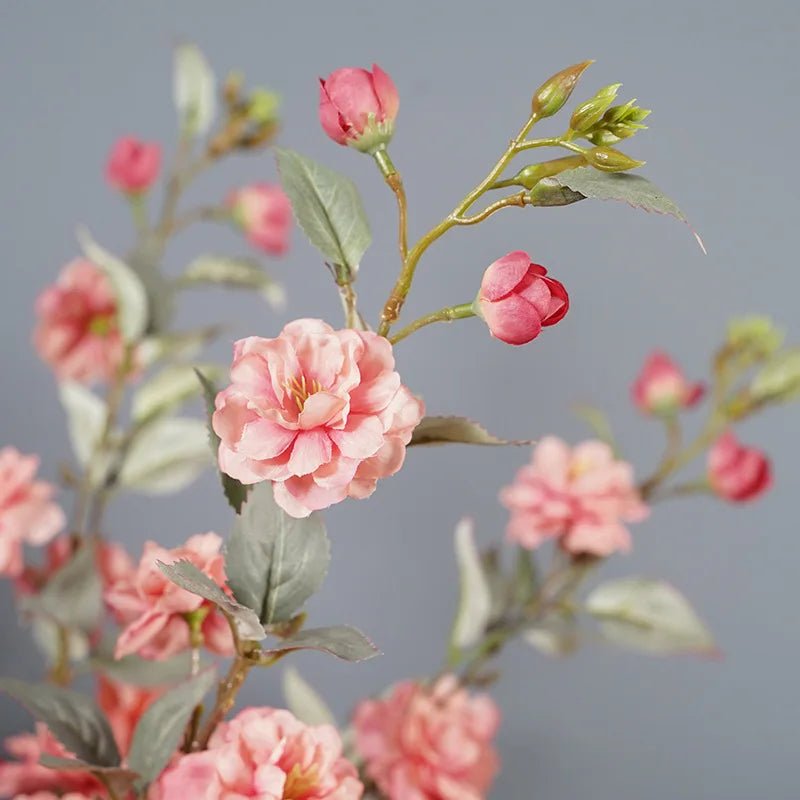 Long Simulation Camellia Blossom Branch