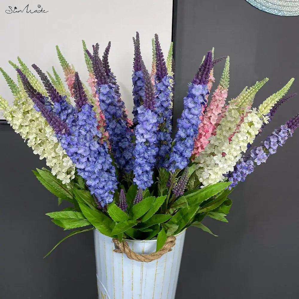 Delicate Single Stem Silk Lavender Sprig