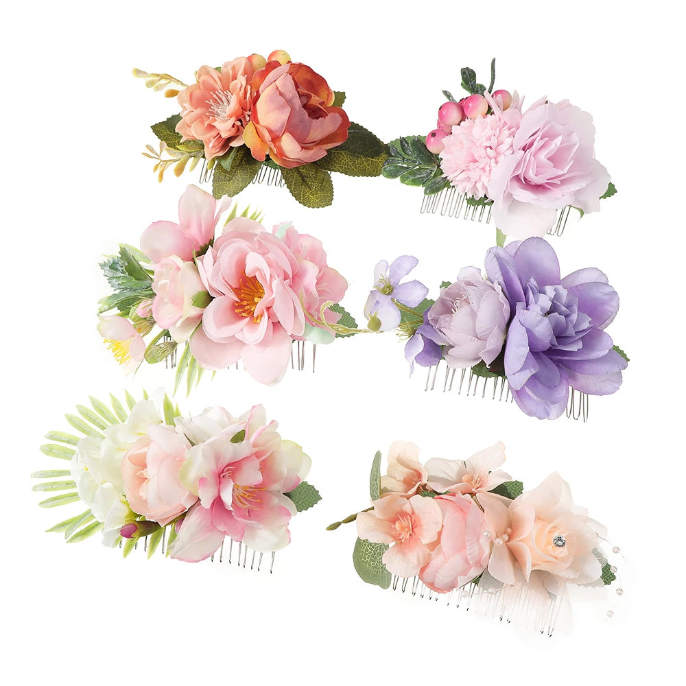 Bridal Flower Hair Comb