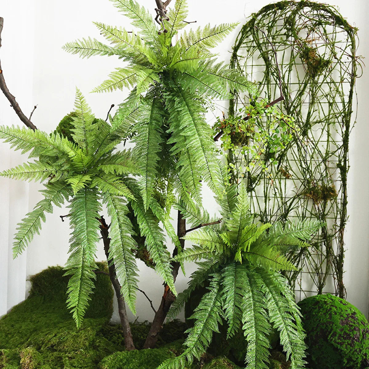 Vibrant Artificial Hanging Fern