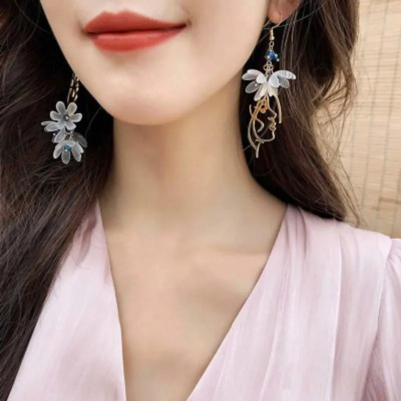 Bohemian Flower Hanging Earrings